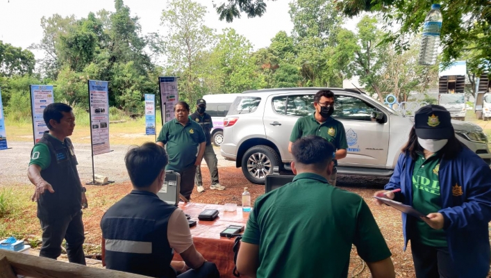 สทน.5 ร่วมตรวจควันดำและเสียงรถยนต์ เครื่องยนต์ดีเซล โครงการ