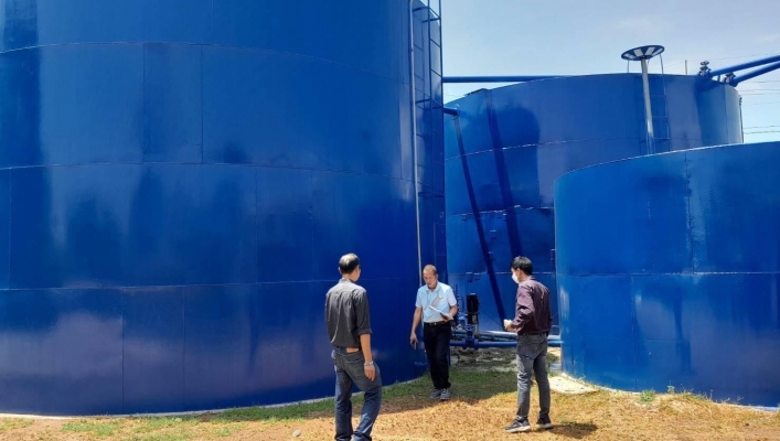 สทน.6 ตรวจสอบสถานที่การขออนุญาตใช้น้ำ บริษัท อีสเทิร์น โปร วอเตอร์  ซัพพลาย จำกัด