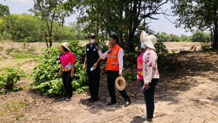 สทน.4 ลงตรวจสอบพื้นที่เสียงภัยแล้ง ตำบลท่าสีดา อำเภอหนองพอก จังหวัดร้อยเอ็ด