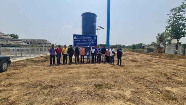 สทน.1. ร่วมกับ สำนักงานตรวจเงินแผ่นดินภูมิภาคที่ 9  ลงพื้นที่ตรวจสอบผลสัมฤทธิ์และประสิทธิ์ภาพการดำเนินงานโครงการอนุรักษ์ฟื้นฟูแหล่งน้ำร่องแหย่ง พร้อมระบบกระจายน้ำด้วยพลังงานแสงอาทิตย์บ้านใหม่พัฒนา หมู่ที่ 8 บ้านใหม่พัฒนา ตำบลลอ อำเภอจุน จังหวัดพะเยา