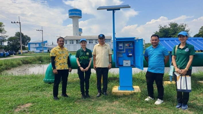 สทน.6 ตรวจสอบสถานที่ การขออนุญาตใช้น้ำ กปภ.สาขาปราจีนบุรี สถานีผลิตน้ำบางบริบูรณ์