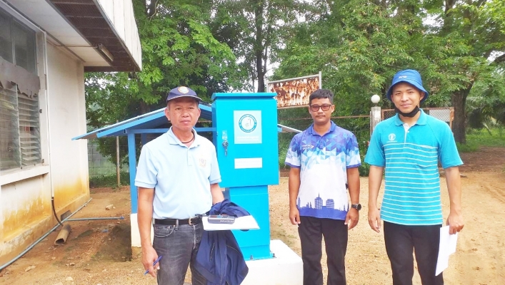 สทน.6 ตรวจสอบสถานที่การขออนุญาตใช้น้ำ กปภ.สาขาบ้านบึง จุดสูบน้ำอ่างเก็บน้ำห้วยสุครีพ