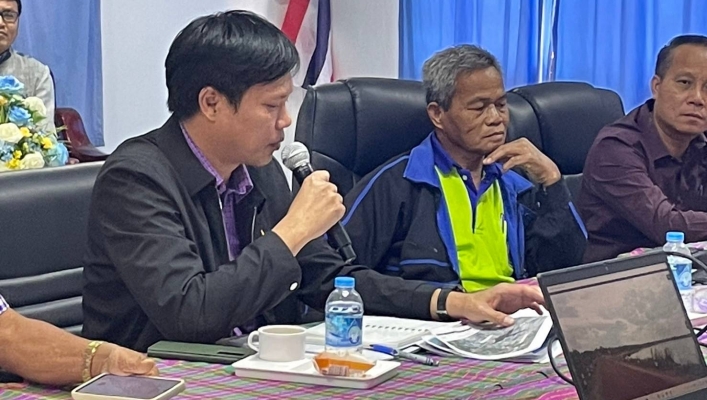ทส. ทน. สทน.11 ส่วนสำรวจเเละออกเเบบ เข้าร่วมประชุมเพื่อปรึกษาหารือ  การพัฒนาเพิ่มปริมาณน้ำเก็บกักอ่างเก็บน้ำห้วยหินกอง
