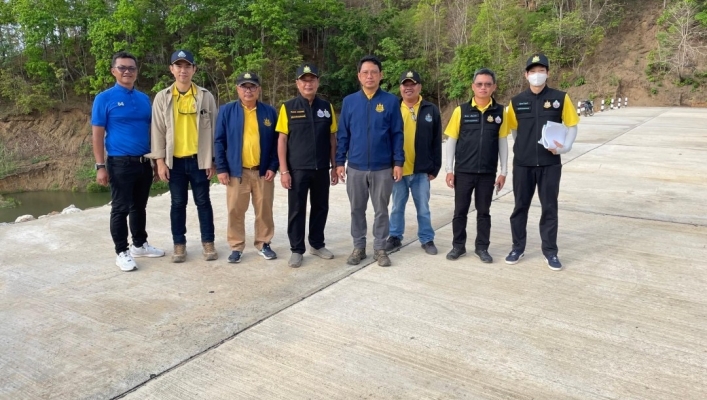 สทน.1 ส่วนพัฒนาและฟื้นฟูแหล่งน้ำ ลงพื้นที่ตรวจติดตามงานโครงปรับปรุงเพิ่มประสิทธิภาพอ่างเก็บน้ำแม่แสด   พร้อมระบบกระจายน้ำบ้านป่าฝาง  อำเภอวังเหนือ  จังหวัดลำปาง