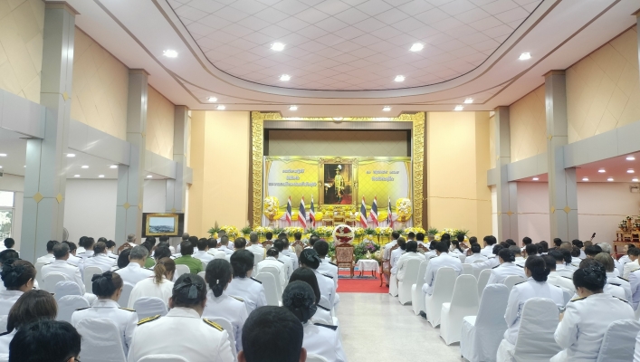 วันที่ 30 พฤษภาคม 2567 สทน.9 เข้าร่วมพิธีเจริญพระพุทธมนต์และร่วมพิธีทำบุญตักบาตร ณ ศาลาประชาคม ศาลากลางจังหวัดพิษณุโลก