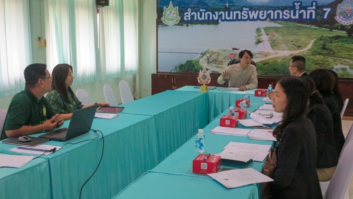 สทน.7 ให้ข้อมูลการปฏิบัติงานด้านการจัดสรรน้ำ
