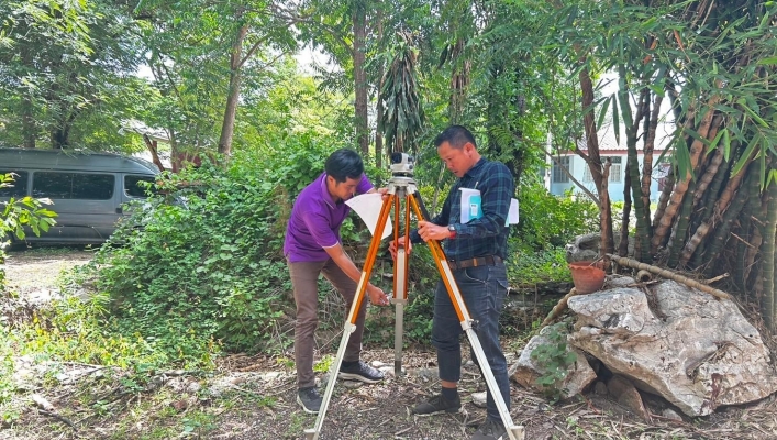 สทน.7 อบรมเชิงปฏิบัติการ เรื่อง การสำรวจค่าระดับ