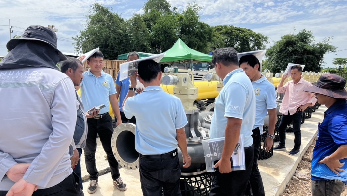 กพน.2 ฝึกอบรมการใช้งานเครื่องสูบน้ำระบบไฮดรอลิคส่งระยะไกล