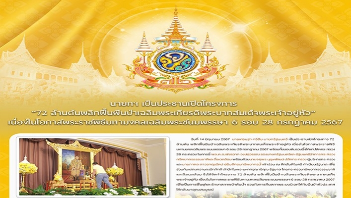 นายก เป็นประธานเปิดโครงการ 