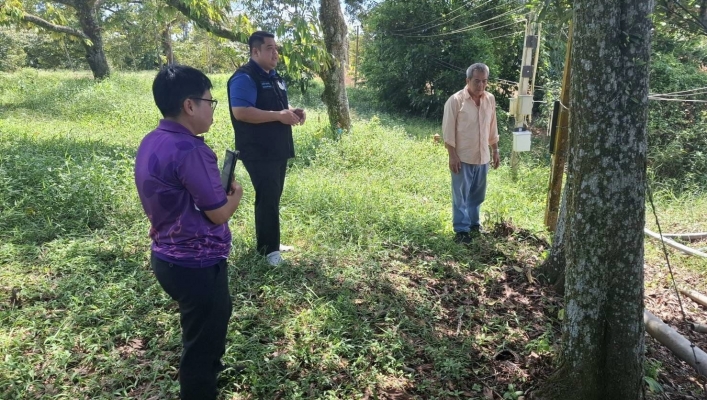สทน.6 ลงพื้นที่สำรวจความเหมาะสมในพื้นที่ตำบลทุ่งนนทรี อำเภอเขาสมิง จังหวัดตราด