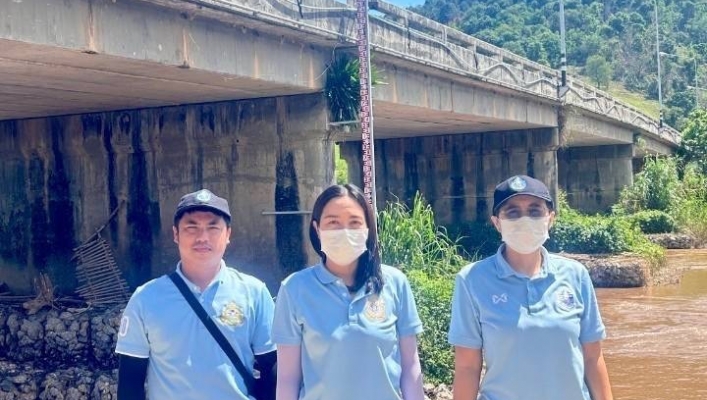 ทน.สทน.1 สอท.2 เชียงราย ลงพื้นที่สำรวจการติดตามตรวจสอบและประเมินผลคุณภาพน้ำ แม่น้ำโขงตามสถานีเครือข่าย MRC
