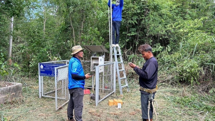 สทน.7 ลงพื้นที่ตรวจสอบ ซ่อมแซม ปรับปรุงและบำรุงรักษาสถานีเตือนภัยล่วงหน้า (Early Warning) น้ำท่วมฉับพลัน - ดินถล่ม ในเขตพื้นที่จังหวัดสุพรรณบุรี และจังหวัดกาญจนบุรี
