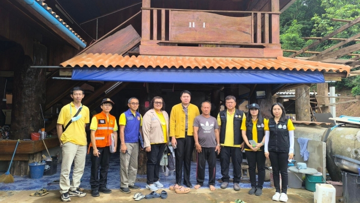 สทน.1 สอท.2 เชียงราย ร่วมสำรวจพื้นที่ติดตั้ง และซ่อมบำรุงสถานีเตือนล่วงหน้า(Early warnig)ในเขตพื้นที่ อ.เชียงม่วน จ.พะเยา