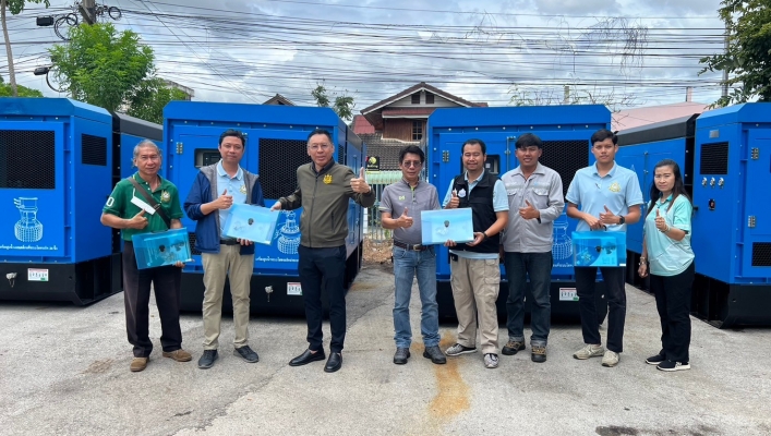 กพน.2 ลงพื้นที่จัดส่งและตรวจรับเครื่องสูบน้ำแบบเคลื่อนที่ระบบไฮดรอลิค ขนาด 24 นิ้ว  อัตราการไหล 1,500 ลิตรต่อวินาที ระยะสูบส่ง 4 เมตร  และเครื่องสูบน้ำระบบไฮดรอลิคส่งระยะไกล ณ สำนักงานทรัพยากรน้ำที่ 1