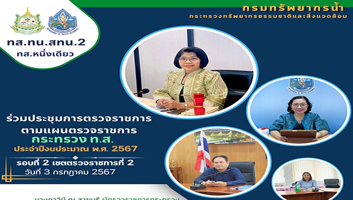 สทน.2 ร่วมประชุมตรวจราชการตามแผนตรวจราชการกระทรวง ท.ส. ประจำปีงบประมาณ พ.ศ.2567