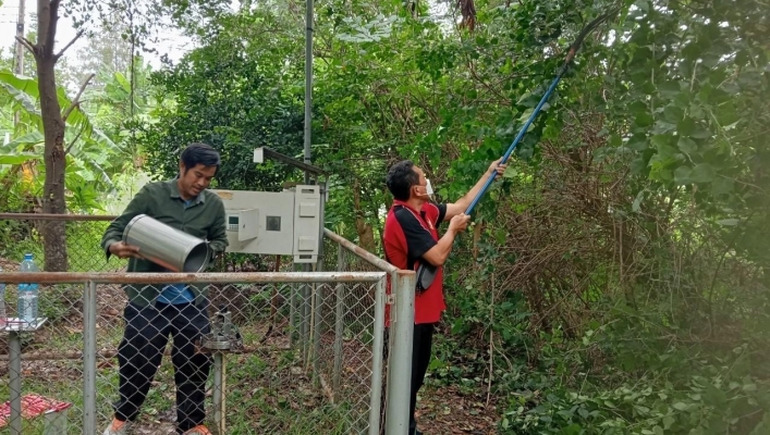 สทน.7 ลงพื้นที่ ตรวจสอบ ซ่อมแซม ปรับปรุง และบำรุงรักษาสถานีเตือนภัยล่วงหน้า (Early Warning) น้ำท่วมฉับพลัน - ดินถล่ม ในเขตพื้นที่ จังหวัดประจวบคีรีขันธ์