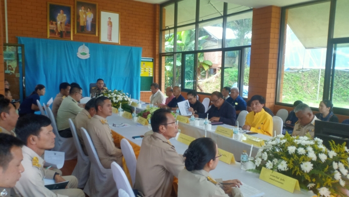 สทน.1 สอน.2 เชียงใหม่ ร่วมต้อนรับองคมนตรีและร่วมประชุม คณะทำงานสนับสนุนศูนย์พัฒนาโครงการหลวง ห้วยส้มป่อย อ.จอมทอง จ.เชียงใหม่