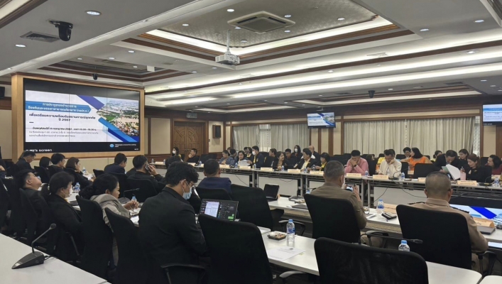 การประชุมกองอำนวยการป้องกันและบรรเทาสาธารณภัยกลาง เตรียมรับสถานการณ์อุทกภัย ปี 2567