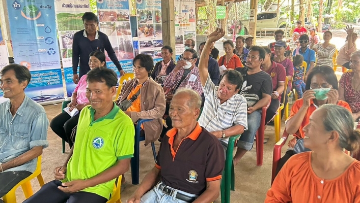 สทน.6 ดำเนินการจัดโครงการเพิ่มประสิทธิภาพกลุ่มผู้ใช้น้ำและเครือข่ายเพื่อสนับสนุนการดำเนินงานขององค์กรผู้ใช้น้ำ เครือข่ายกลุ่มผู้ใช้น้ำคลองทับจันทร์