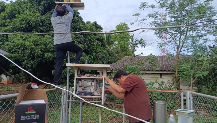 สทน.1 สอท.1 เชียงใหม่ ลงพื้นที่ตรวจสอบ ซ่อมแซม ปรับปรุงบำรุงรักษาสถานีเตือนภัยล่วงหน้า(Early Warning)
