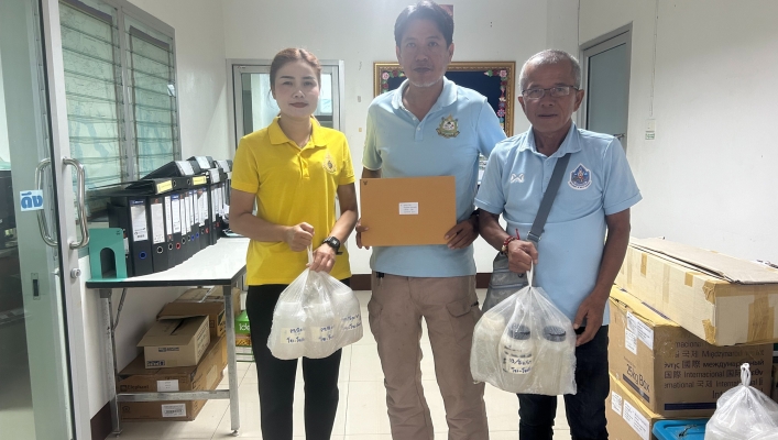 ทส. ทน. สทน.11 ส่วนอุทกวิทยา ส่งตัวอย่างตะกอนแขวนลอย แม่น้ำโขง