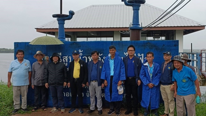 สทน.4 ร่วมกับรองเลขาธิการสำนักงานทรัพยากรน้ำแห่งชาติ พร้อมเจ้าหน้าที่ สทนช.3 ลงพื้นที่ติดตามสถานการณ์อุทกภัย ณ บึงหนองโคตร อ.เมือง จ.ขอนแก่น