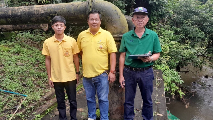 สทน. 6 ตรวจสอบสถานที่การขออนุญาตการใช้น้ำ กปภ.สาขาขลุง
