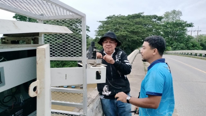 สทน.8 เตรียมพร้อมรับมืออุทกภัย ตรวจสอบ ซ่อมบำรุง สถานีเตือนภัยล่วงหน้า น้ำหลาก - ดินถล่ม (Early Warning System) ในพื้นที่จังหวัดพัทลุง ตรัง และจังหวัดสตูล
