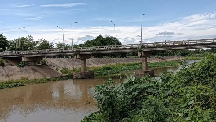 สทน.1 สอท.1 เชียงใหม่ ลงพื้นที่สำรวจรูปตัดขวางลำน้ำ(Cross-Section)และซ่อมแซมเสาระดับน้ำสถานีอุทกวิทยา