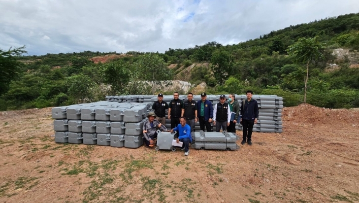 สทน.1 ส่วนพัฒนาและฟื้นฟูแหล่งน้ำ ลงพื้นที่ตรวจเร่งรัด / ติดตามงานโครงการก่อสร้างระบบกระจายน้ำด้วยพลังงานแสงอาทิตย์ขุมเหมืองแม่ทาน สนับสนุนสิริราชโมเดล