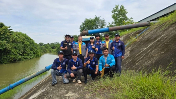 สทน.6 เข้าดำเนินการติดตั้งเครื่องสูบน้ำ ขนาด 12 นิ้ว จำนวน 1 เครื่อง เพื่อสูบเก็บกักน้ำในช่วงฤดูฝน