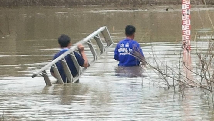 ทส. ทน. สทน.11 ส่วนอุทกวิทยา เข้าซ่อมบำรุงรักษาสถานีอุทกวิทยา