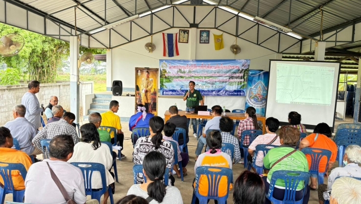 สทน.1 สอน.3 กำแพงเพชร จัดโครงการรับฟังความคิดเห็นของประชาชน  โครงการก่อสร้างระบบกระจายน้ำสองแควหลวง-สระแดง (อ่างพวง)