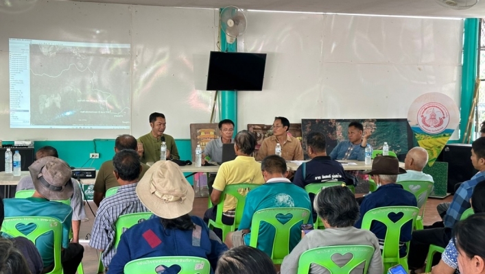 สทน.1 สอน.2 เชียงใหม่ จัดประชุมเชิงปฏิบัติการรับฟังความคิดเห็นของประชาชน (ปีงบประมาณ พ.ศ.2567)  โครงการอนุรักษ์ฟื้นฟูแหล่งน้ำพร้อมระบบกระจายน้ำ สนับสนุนพื้นที่ คทช. บ.แม่ปาน ต.ช่างเคิ่ง อ.แม่แจ่ม จ.เชียงใหม่