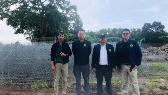 สทน.1 ส่วนพัฒนาและพื้นฟูแหล่งน้ำ ลงพื้นที่เร่งรัด/ตรวจติดตามงานโครงการปรับปรุงประสิทธิภาพลำน้ำร่องช้างกลาง