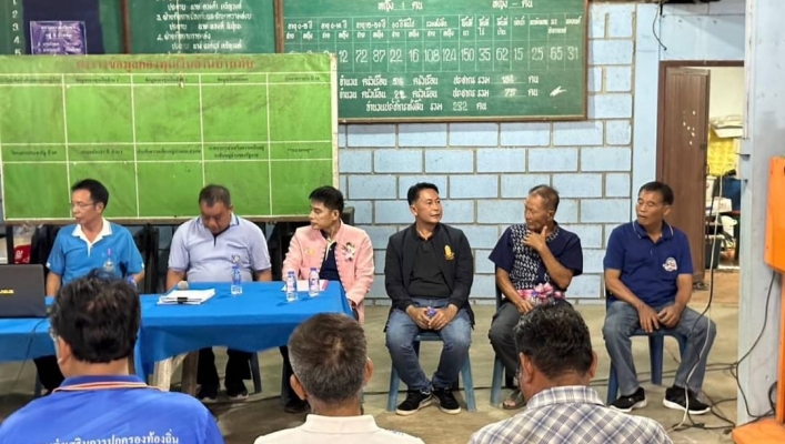 สทน.1 สอน.2 เชียงใหม่ จัดประชุม เชิงปฏิบัติการเพื่อรับฟังความคิดเห็นของประชาชน โครงการอนุรักษ์ฟื้นฟูแหล่งน้ำพร้อมระบบกระจายน้ำ สนับสนุนพื้นที่ คทช. บ้านทัพ ต.ท่าผา อ.แม่แจ่ม จ.เชียงใหม่