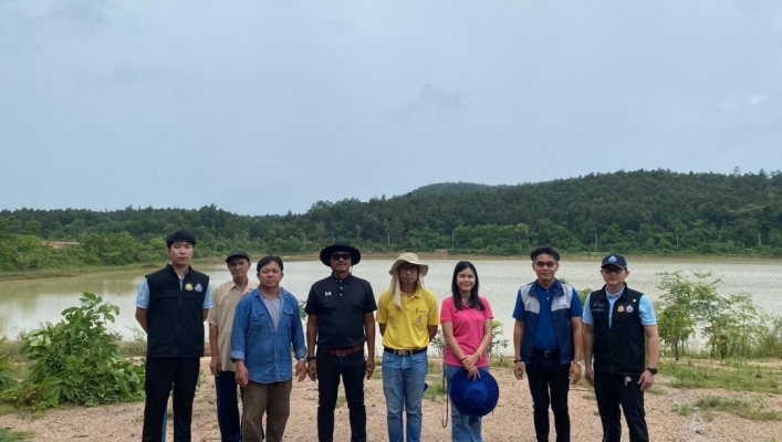 สทน.1 ร่วมกับ สำนักงานตรวจเงินแผ่นดินภูมิภาคที่  9 ลงพื้นที่ตรวจสอบผลสัมฤทธิ์และประสิทธิ์ภาพ การดำเนินงานโครงการก่อสร้างระบบกระจายน้ำด้วยพลังงานแสงอาทิตย์สระห้วยพร้าว
