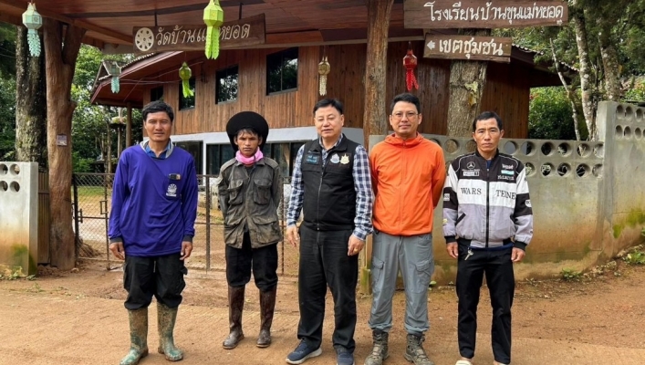 สทน.1 ส่วนพัฒนาและฟื้นฟูแหล่งน้ำ ลงพื้นที่ศึกษาความเหมาะสมโครงการอนุรักษ์ฟื้นฟูแหล่งน้ำพร้อมระบบกระจายน้ำสนับสนุนพื้นที่ คทช. บ้านแม่หยอด หมู่ที่ 9 บ้านแม่หยอด ตำบลแม่ศึก อำเภอแม่แจ่ม จังหวัดเชียงใหม่