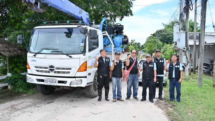 สทน.1 จัดเตรียมเครื่องจักร กำลังพล และน้ำดื่มสะอาด เข้าช่วยเหลือผู้ประสบอุทกภัยในพื้นที่จังหวัดเชียงราย