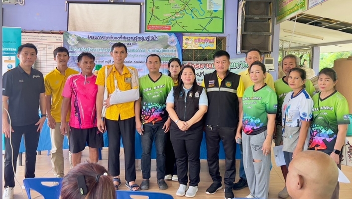 สทน.6 ดำเนินโครงการจัดตั้งและให้ความรู้กลุ่มผู้ใช้น้ำโครงการก่อสร้างระบบกระจายน้ำด้วยพลังงานแสงอาทิตย์ สนามกีฬาบ้านเนินฆ้อ สนับสนุนโครงการอนุรักษ์พันธุกรรมพืช อันเนื่องมาจากพระราชดำริ