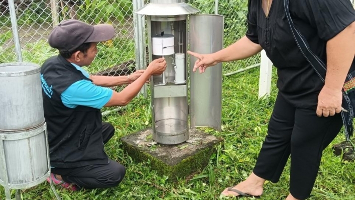 สทน.1 สอท.1 เชียงใหม่ ลงพื้นที่ สำรวจวัดปริมาณน้ำ เก็บตัวอย่างน้ำเพื่อ วิเคราะห์ตะกอนแขวนลอย และซ่อมแซม ปรับปรุงสถานีอุตุนิยมวิทยา-อุทกวิทยา