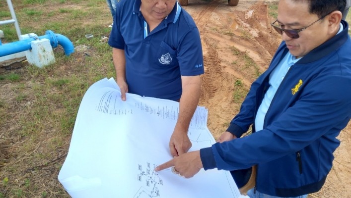 ทส. ทน. สทน.11 ลงพื้นที่ตรวจรับงาน โครงการปรับปรุงเพิ่มประสิทธิภาพระบบกระจายน้ำ สนับสนุนเกษตรแปลงใหญ่ข้าว