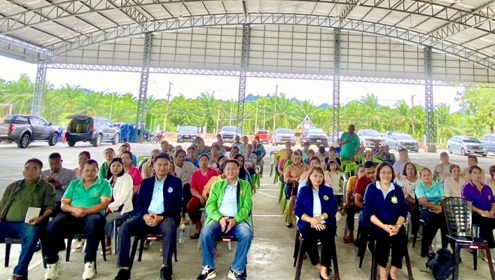 สทน.10 เข้าร่วมประชุมรับฟังความคิดเห็นของประชาชนก่อนเริ่มดำเนินการดครงการอนุรักษ์ฟื้นฟูคลองบางเท่าแม่พร้อมระบบกระจายน้ำ ตำบลเขาต่อ อำเภอปลายพระยา จังหวัดกระบี่