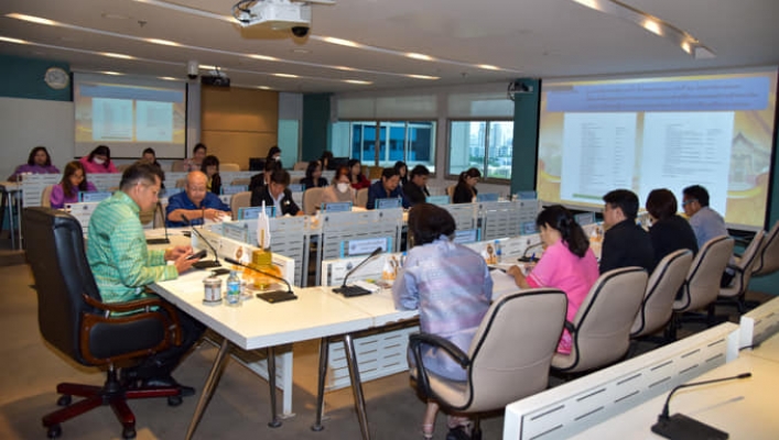 การประชุมคณะกรรมการอำนวยการ การถวายผ้าพระกฐินพระราชทาน กรมทรัพยากรน้ำ ประจำปีพุทธศักราช 2567 ครั้งที่ 1/2567