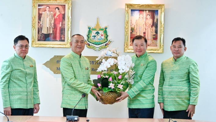 กรมทรัพยากรน้ำ ร่วมต้อนรับรัฐมนตรีว่าการกระทรวงทรัพยากรธรรมชาติและสิ่งแวดล้อม