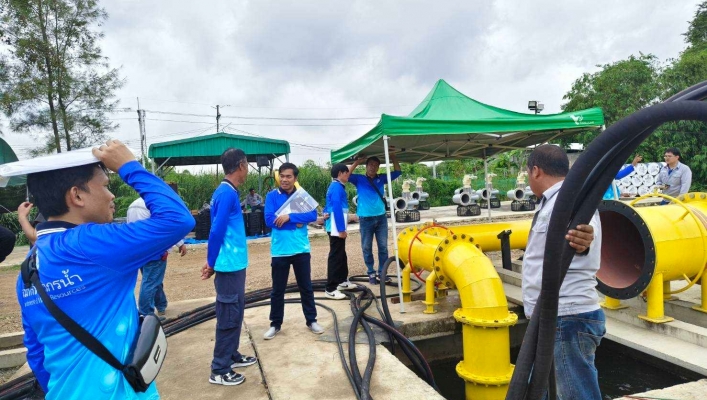 สทน.7 ร่วมการฝึกอบรมเชิงปฏิบัติการ โครงการจัดซื้อเครื่องสูบน้ำระบบไฮดรอลิคส่งระยะไกล แบบปรับอัตราการไหลตามช่วงกำลังที่เปลี่ยนไป