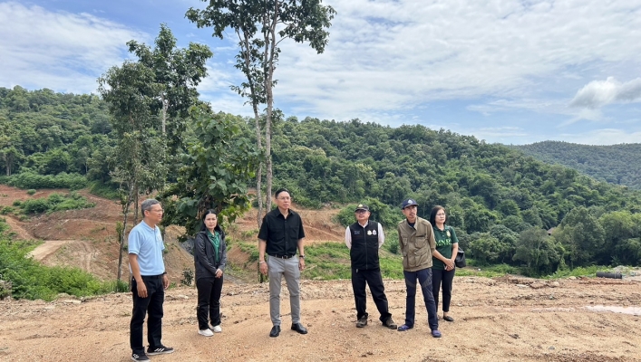 สทน.1 ลงพื้นที่ติดตามความก้าวหน้าโครงการก่อสร้างอ่างเก็บน้ำแม่เหียะน้อย ระยะ 2  จ.เชียงใหม่