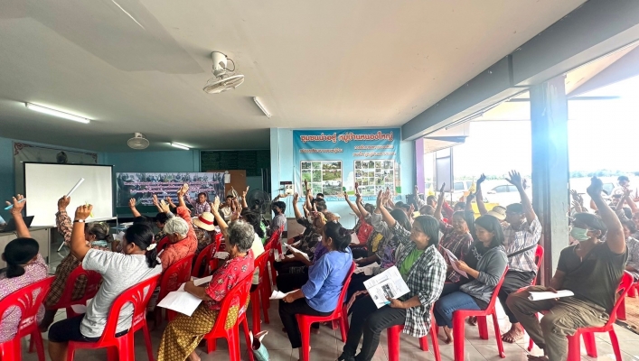 สทน.7 ประชุมรับฟังความคิดเห็นของประชาชนฯ โครงการก่อสร้างระบบกระจายน้ำด้วยพลังงานแสงอาทิตย์ สระเก็บน้ำบ้านหนองข้าวเหนียว ช่วง 2