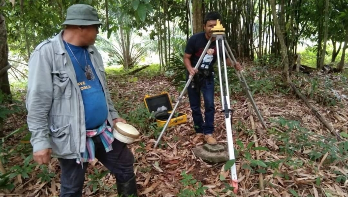 สทน.10 ลงพื้นที่ ปฏิบัติงานสำรวจเพื่อจัดทำแผนที่รูปตัดขวางลำน้ำ (Cross Section)