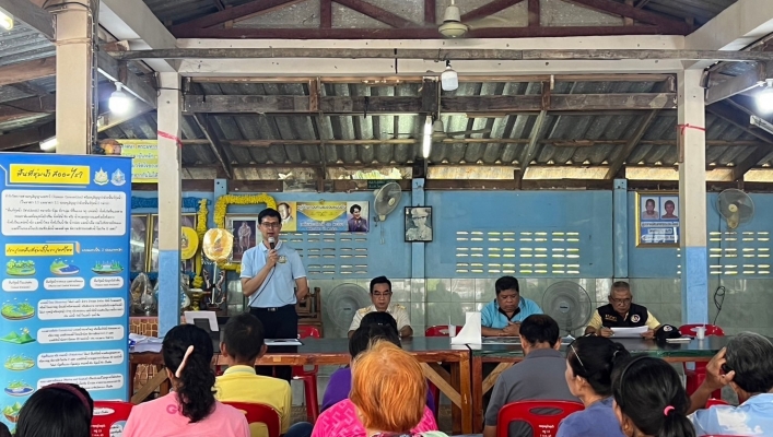 สทน.6 ดำเนินการจัดรับฟังความคิดเห็นของประชาชนตามระเบียบสำนักนายกรัฐมนตรีฯ โครงการอนุรักษ์ฟื้นฟูพร้อมระบบกระจายน้ำ คลองยายสร้อย ตำบลทุ่งพระยา อำเภอสนามชัยเขต จังหวัดฉะเชิงเทรา